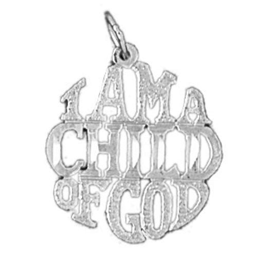 I Am Child Of God Charm Pendant 14k Gold
