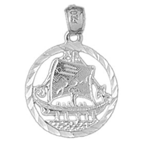 Sailboat Charm Pendant 14k Gold