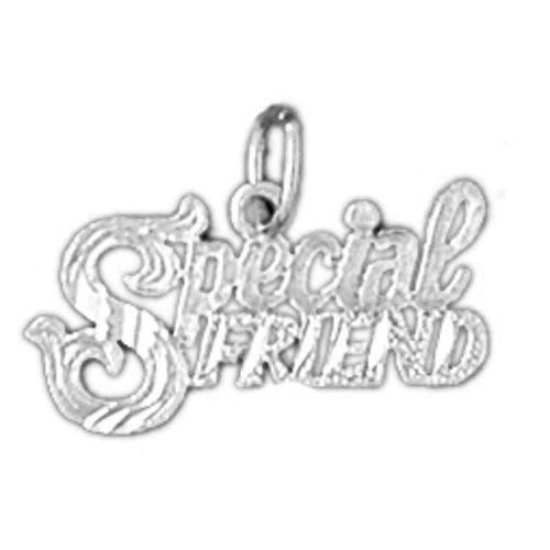 Special Friend Charm Pendant 14k Gold