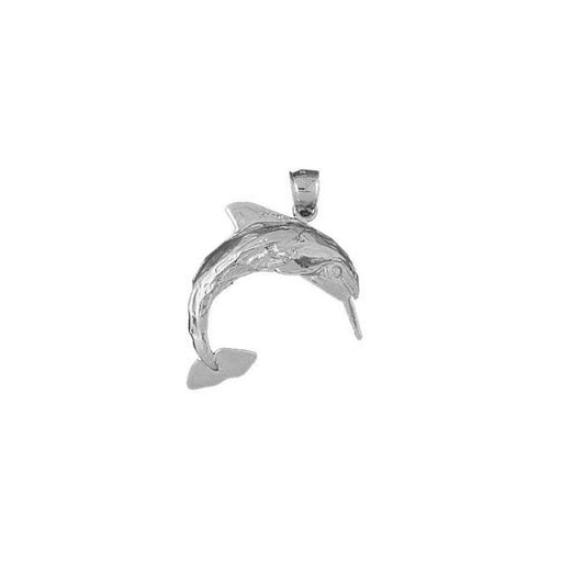 Dolphin Charm Pendant 14k Gold