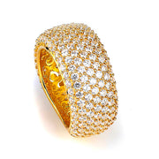 Sterling silver micro-pave CZ band
