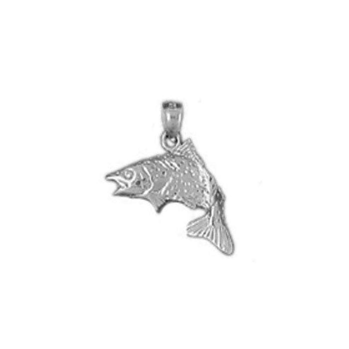 Fish Charm Pendant 14k Gold