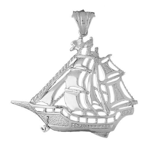Sailboat Charm Pendant 14k Gold