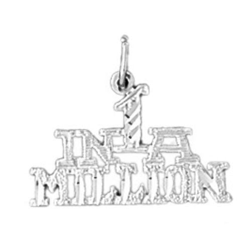 One In A Million Necklace Charm Pendant (14k Gold)