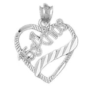 15 Anos Charm Pendant 14k Gold