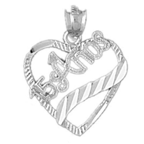 15 Anos Charm Pendant 14k Gold