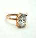 2.75ct Oval Solitaire CZ Rose Gold Plated Engagement Ring
