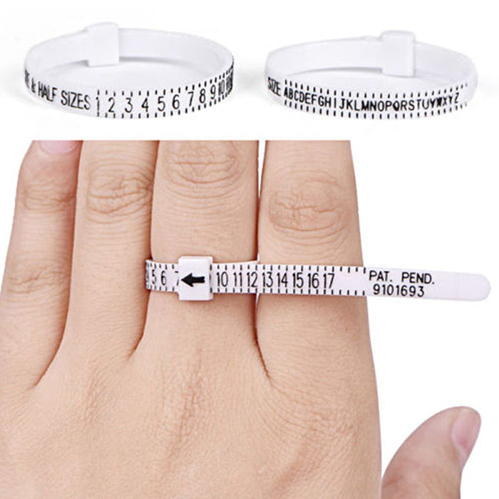 High Quality US Ring Sizer Measure Finger Gauge For Wedding Ring Band Genuine Tester Jewelry Tool