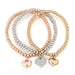 Fashion Rhinestone Heart Crystal Charm Bracelets & Bangles 3 colors